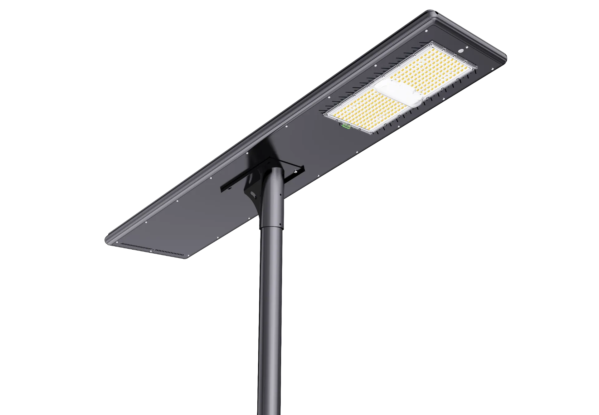 15000LM/120W Streetlight, 240pcs led chips Road Smart MPPT Controller/640Wh LiFePO4 battery 5-7 rainy days.