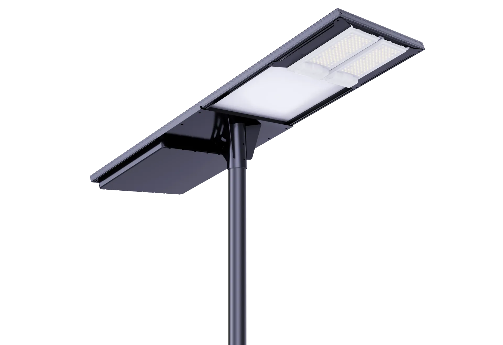 [V-MST2-160] 18000LM/160W solar panel,280pcs led chips Road Smart MPPT Controller/960Wh LiFePO4 battery 5-7 rainy days